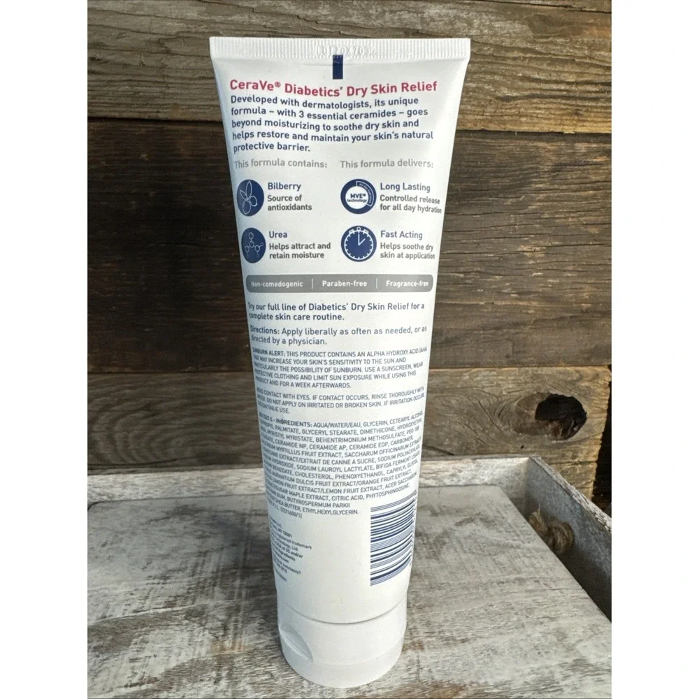 CeraVe Moisturizing Cream Diabetics Dry‎ Skin Relief 8oz